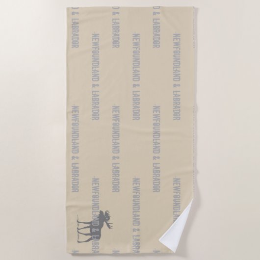 Serviette De Plage Newfoundland & Labrador (Devant)