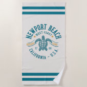 Serviette De Plage Newport Beach California West Coast (Devant)