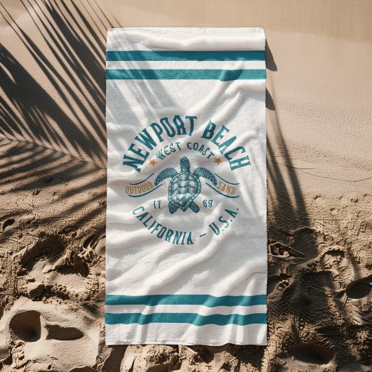 Serviette De Plage Newport Beach California West Coast
