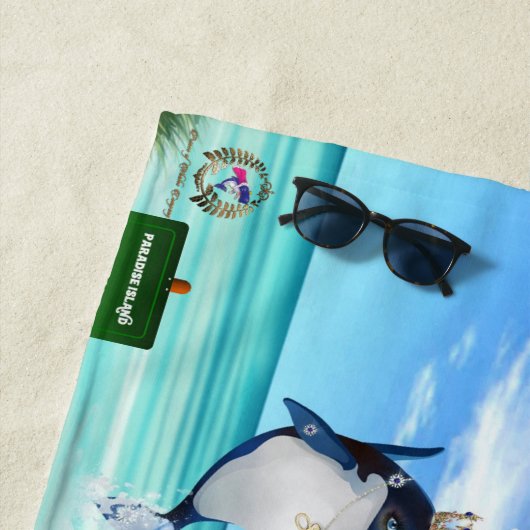 Serviette De Plage Nicky Holiday WHALE MAIL (En situation)