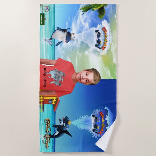 Serviette De Plage Nicky Holiday WHALE MAIL (Devant)