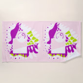 Serviette De Plage Nid d'oiseau - Lémérite rose blanc (Devant)