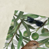 Serviette De Plage Nightingales dans l'olivier (En situation)