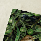 Serviette De Plage Nightingales dans l'olivier 3 (En situation)