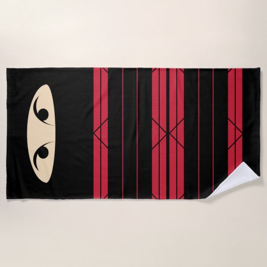 Serviette De Plage Ninja (Devant)