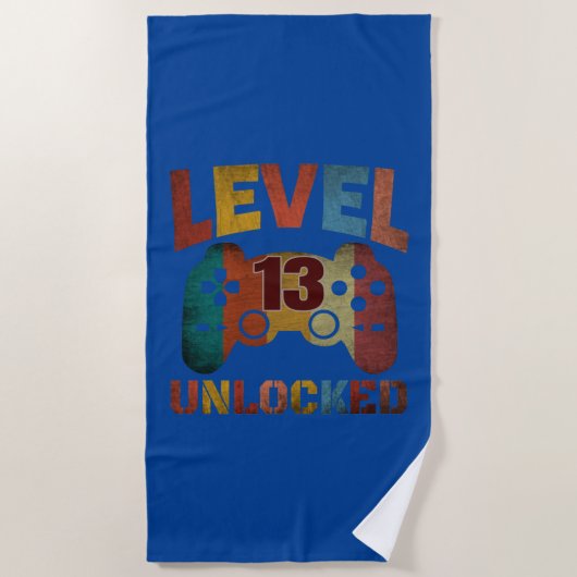 SERVIETTE DE PLAGE NIVEAU 13 DÉVERROUILLÉ (Devant)