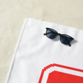 Serviette De Plage Niveau de café critique (En situation)