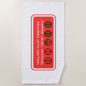 Serviette De Plage Niveau de café critique (Devant)