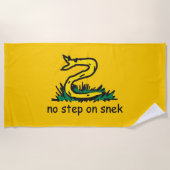 Serviette De Plage No step on snek memes (Devant)