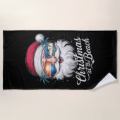 Serviette De Plage Noël À La Plage Hawaiian Summer Holiday (Devant)
