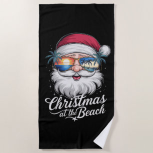 Serviette De Plage Noël À La Plage Hawaiian Summer Holiday