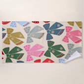 Serviette De Plage Noël Bows Coquette (Devant)