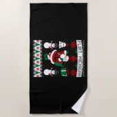 Serviette De Plage Noël Douille moche Flint Michigan (Devant)