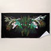 Serviette De Plage Noël Homme vert (Devant)