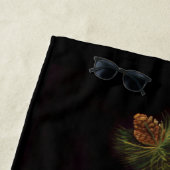 Serviette De Plage Noël Homme vert (En situation)