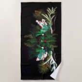 Serviette De Plage Noël Homme vert (Devant)