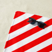 Serviette De Plage Noël Père Noël Boston Terrier (noir) mignonne (En situation)