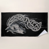 Serviette De Plage Nœud Viking Cheval Celtique (Devant)