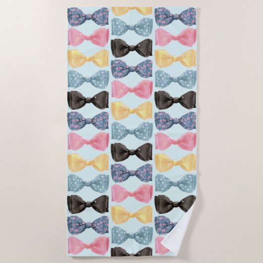 Serviette De Plage Nœuds Papillons (Devant)