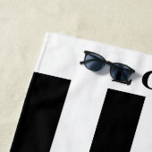 Serviette de plage - Noir&Blanc (En situation)