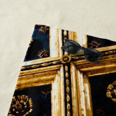 Serviette De Plage Noir et or (En situation)