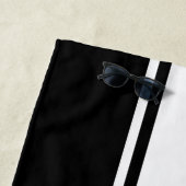 Serviette De Plage Noir noir brut noir brut blanc brut noir moderne N (En situation)