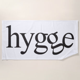 Serviette de plage noire et blanche