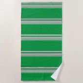 Serviette de plage noire et verte (Devant)
