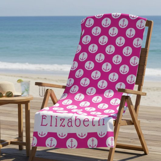 Serviette De Plage Nom de coutume nautique