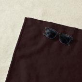 Serviette De Plage Nom de famille ou nom d'entreprise modifiable (En situation)