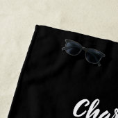 Serviette De Plage Nom de l'arc léopard noir (En situation)