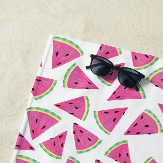 Serviette De Plage Nom de pastèque (En situation)