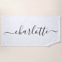 Nom de script tendance mignon personnalisé blanc
