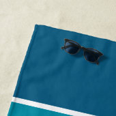 Serviette De Plage Nom d'exemple de couleur personnalisée (En situation)