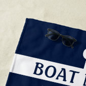 Serviette De Plage Nom du bateau Ancre Beach Towel (En situation)