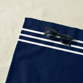 Serviette De Plage Nom du bateau personnalisé Ancre de roue du navire (En situation)