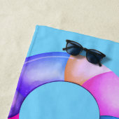 Serviette De Plage Nom du Flamant rose rose (En situation)