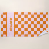 Serviette De Plage Nom Enterrement de Vie de Jeune Fille Coucher de S (Devant)