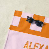 Serviette De Plage Nom Enterrement de Vie de Jeune Fille Coucher de S (En situation)