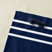 Serviette De Plage Nom et logo du bateau Nautique moderne (En situation)