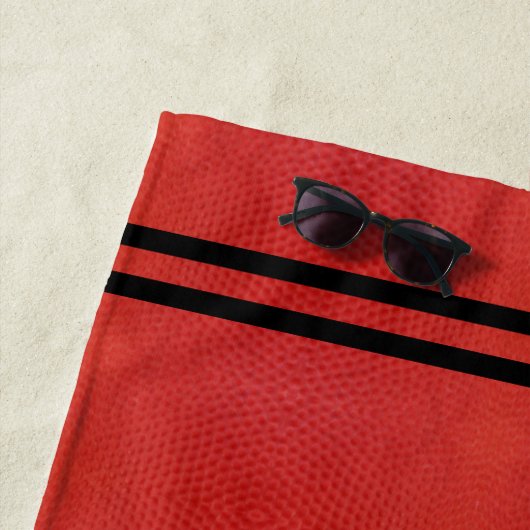 Serviette De Plage Nom et numéro du basket-ball et du Jersey (En situation)