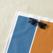 Serviette De Plage Nom personnalisé Barcelone Espagne / VOTRE TEXTE (En situation)