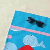 Serviette De Plage Nom personnalisé Bateau à voile Boy's Boy (En situation)