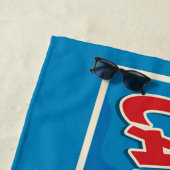 Serviette De Plage Nom personnalisé Cayman Islands (En situation)