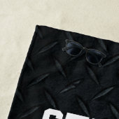 Serviette De Plage Nom personnalisé Chasse aux cerfs Antlers hommes (En situation)