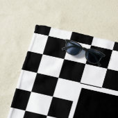 Serviette De Plage Nom personnalisé Couture Motif Classic (En situation)