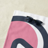 Serviette De Plage Nom personnalisé Cyclisme (En situation)