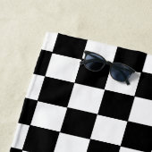 Serviette De Plage Nom personnalisé du club d'échecs initial (En situation)