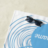 Serviette De Plage Nom personnalisé Evil Eye Protection Summer Beach  (En situation)