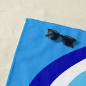 Serviette De Plage Nom personnalisé Eye mal Nazar Amulet (En situation)